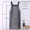 Waterproof Oil-Proof Semi-Transparent TPU Cooking Apron for Adults - Soft Leather, Hand Wiping, and Extended Coverage for Dishwashing.