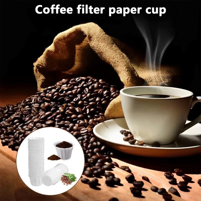 Natural Disposable Coffee Paper Filters Compatible with Keurig Single Cup K-CUP,Coffer Filters ,Reusable K-CUP Filters