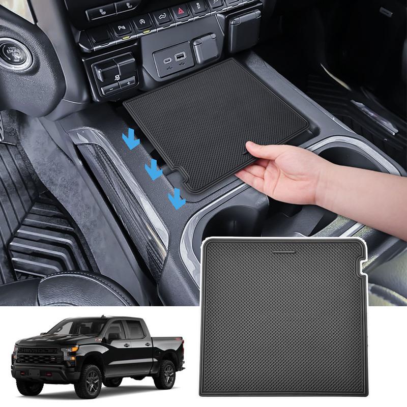 Center Console Secret Compartment Cover For GMC Sierra 1500/Chevy Silverado 1500 - Car Storage Lid Hidden Secret Pocket
