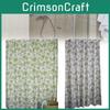 Watercolor Botanical Shower Curtain In Polyester Fabric With Logo For Modern Bathrooms