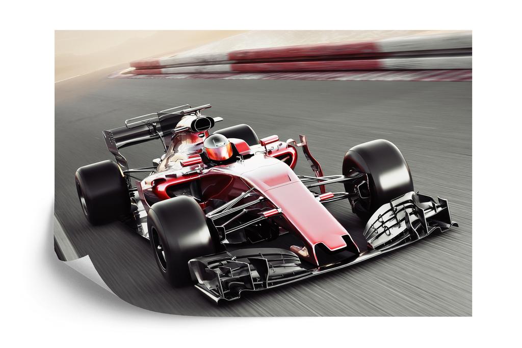 Photomural F1 Car On A Track Non-Woven 416x254