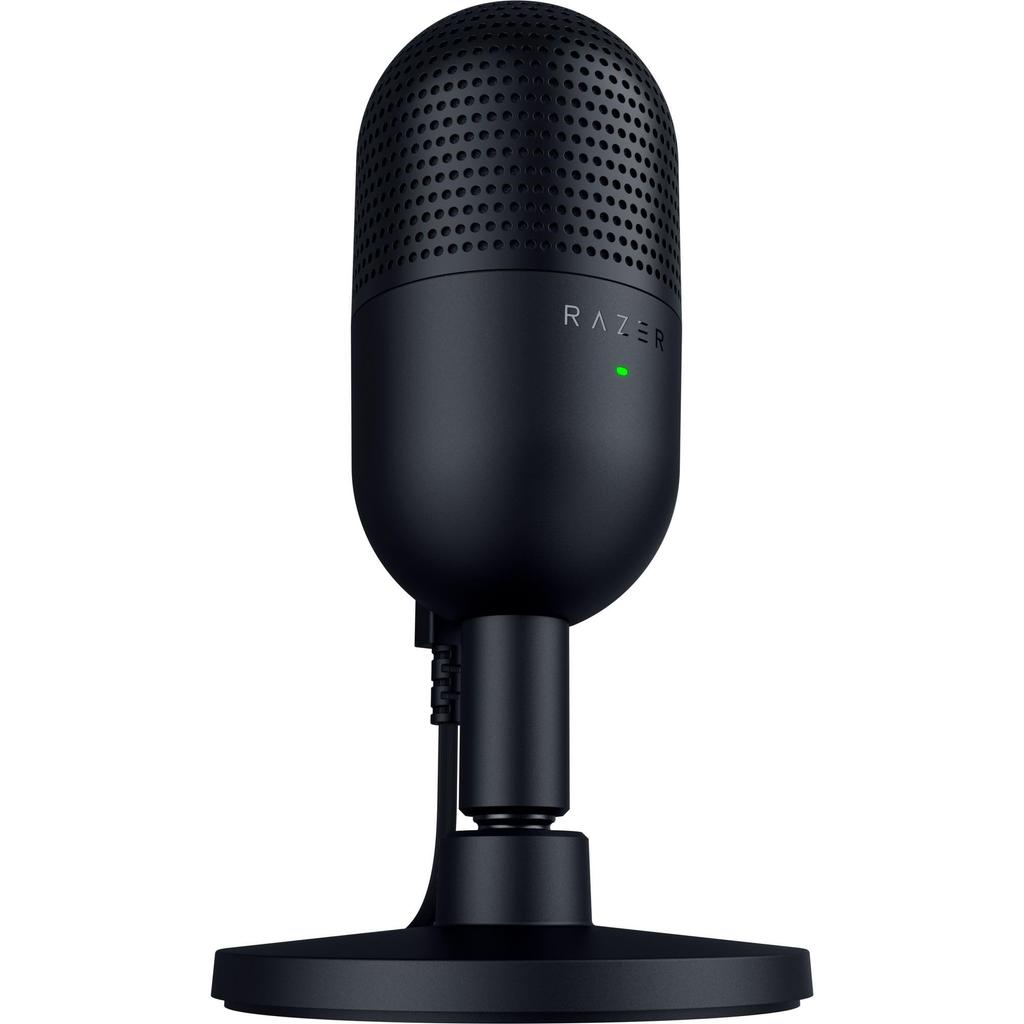 Razer Seiren V3 Mini Condenser Microphone - Ultra-Compact Design, Tap-Activated Mute Sensor, Gaming Microphone, USB Microphone, Streaming Microphone,