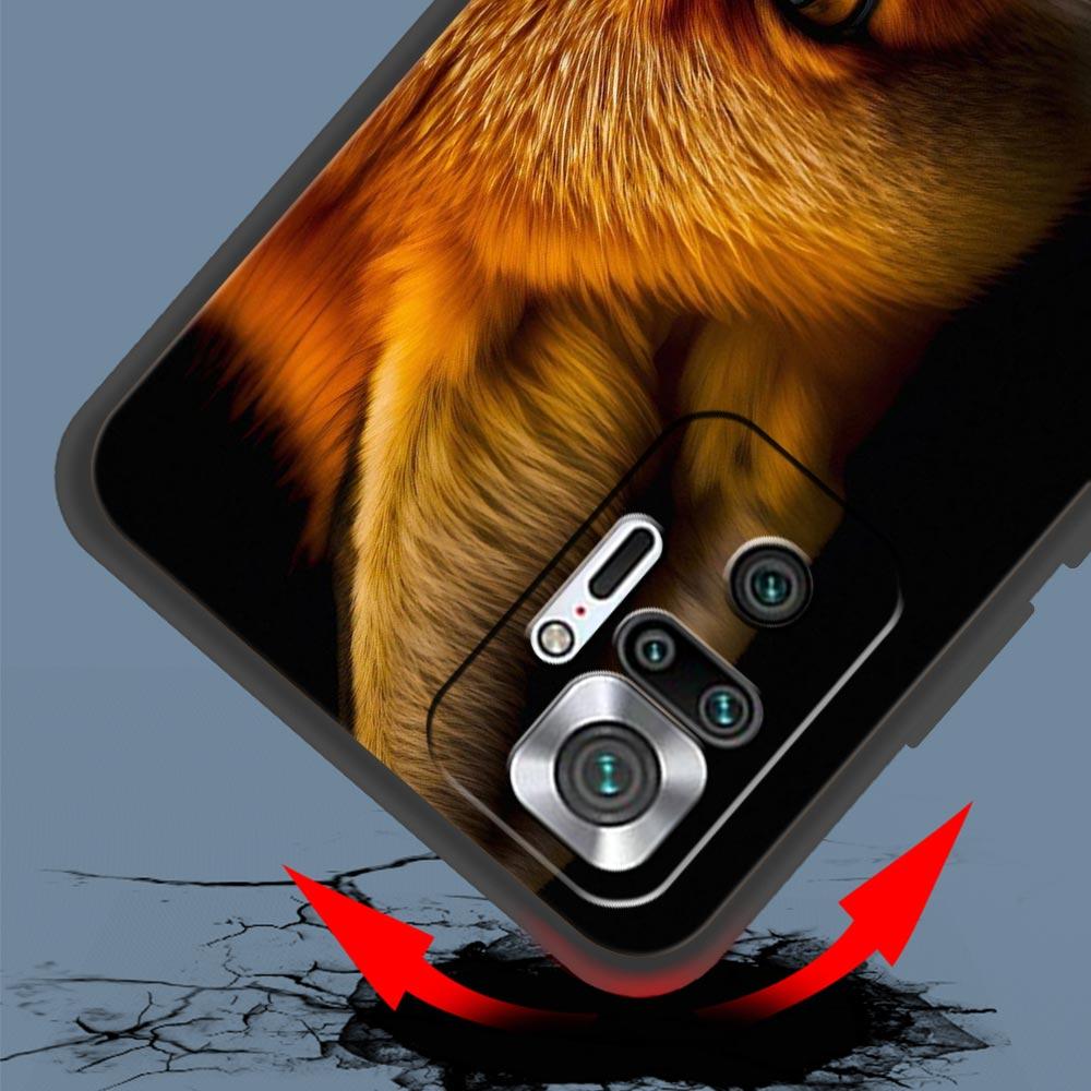 Red Fox Phone Case Cover for Redmi 14C 10C Note 15 14 13 12 10 11 K40 Pro Plus 5G Soft TPU Shockproof Shell Fundas Capas Coque