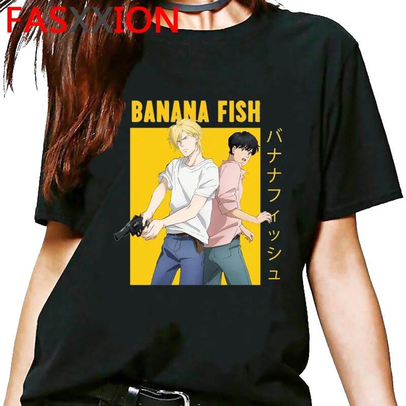Banana Fish Summer Top T-shirt Unisex Harajuku Print Vintage Kawaii T-shirt Summer Top Kawaii