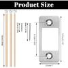 Deadbolt Strike Plate, Round Corner Door Lock Strike Plate Replacement, Metal Strikes Plates Repair Kit for Home, Office (4cm/1.6inch)