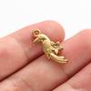 6pcs Fashion Animal Pendant Sea Turtle Tail Horse Stainless Steel Lobster Bird Charms for Jewelry Making Bulk Handmade Keychain