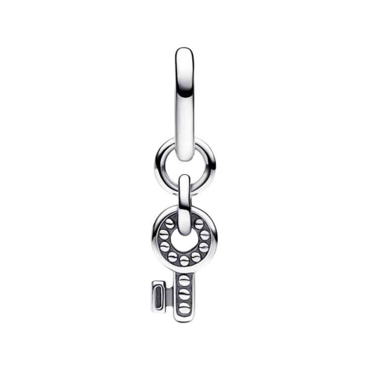 Pandora Key Pattern Sterling Silver Pendant Women pendant 793084C00 Box