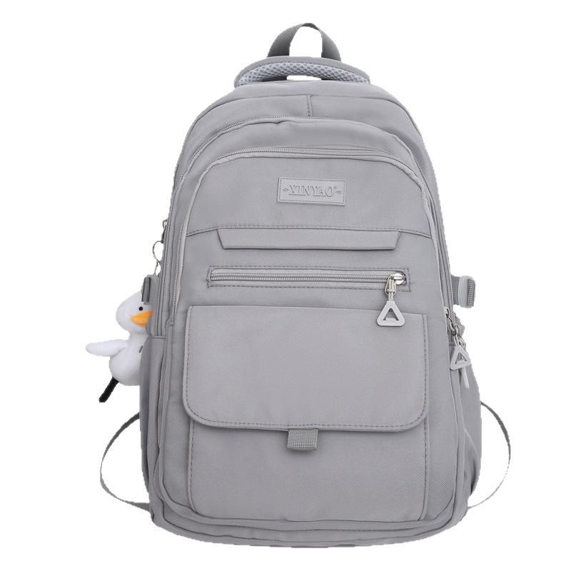 Schoolbag Junior High School Student High Value Schoolbag Japanese Large Capacity Lightweight Simple Backpack Short Trip Schoolbag
