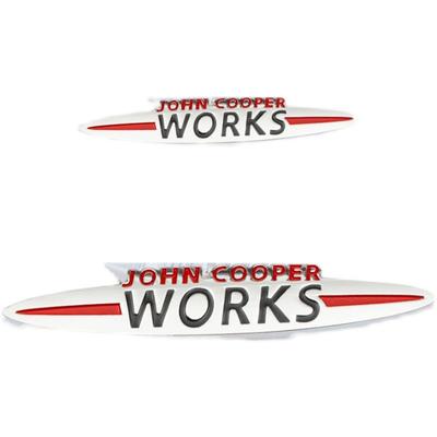 Car JCW Modified WORKS Personality Decoration COOPERS Car Fender Metal Car Sticker