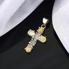 Natural Cross Fire Opal Gemstone Pendant  925 Sterling Silver Jewelry Pendant