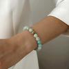 Fashion 8mm Natural Stone Bracelet, Tiger's Eye Stone Powder Crystal Versatile Beaded Bracelet.