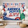 1pc 250Anniversary Of Freedom Tapestry 250Years Celebratory Party Wall Hanging Decor for Bedroom Aesthetic Wall Gift To Friends