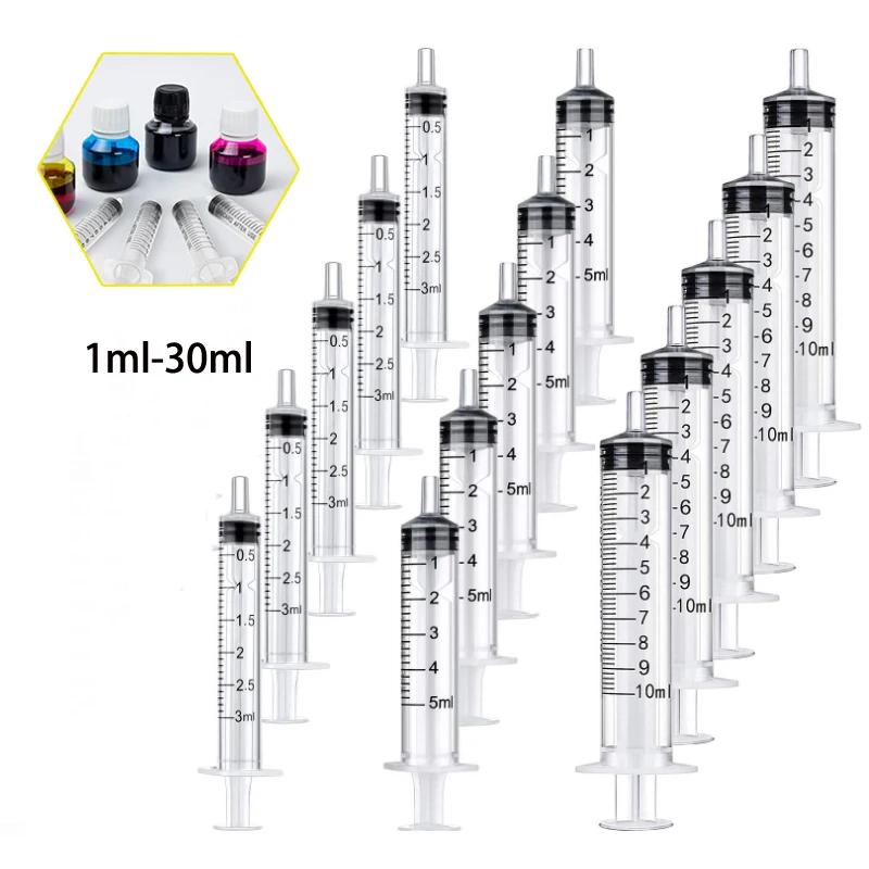 10Pcs 1ml-20ml Plastic Reusable Syringe For Measuring Nutrient Hydroponics Kithchen Tool  puppy accessories pet items Wholesale