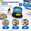 5X 15X 20X Eyeglass Magnifier Clip-On Eye Loupe Magnifying Lens Portable Eyepiece Process Operation Watchmakers Repair Tool