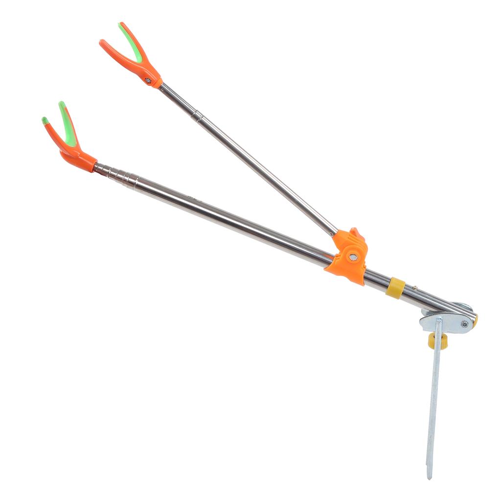 Fishing Rod Bracket Stainless Steel Insertion Multifunction Fish Pole Tackle Supplies2.1 Meters