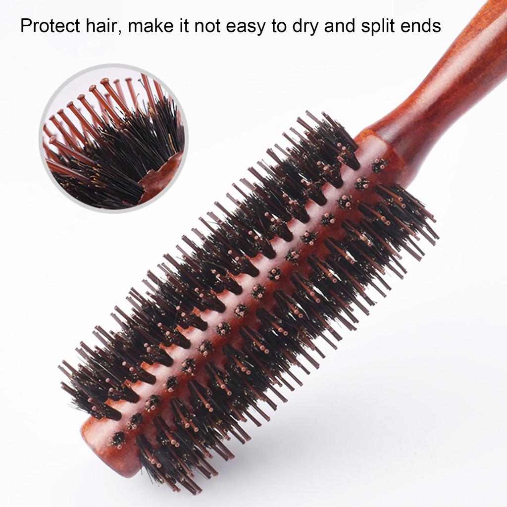 Round Barrel Hair Brush NonStatic Hairstyling Blow Drying Hair Brush for Home Salon