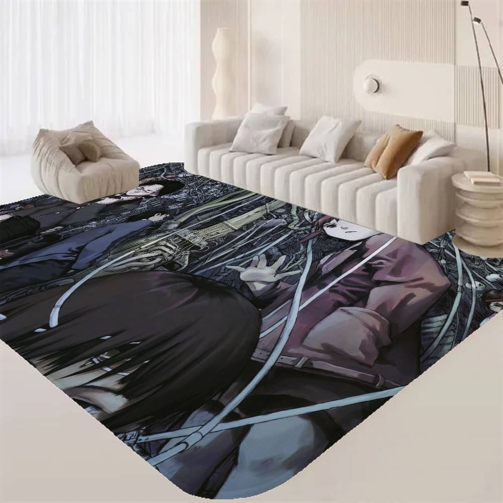 Lain Anime-Filmzimmermatten, waschbar, rutschfest, für Wohnzimmer, Sofa, Stühle, Küche, Alfombra