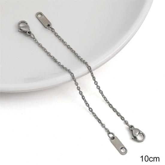 6 Pcs Bracelet Necklace Extended Chain Lobster Clip DIY Jewelry Crafts Accessory Lightweight Stainless Steel Anklet Extender Jewelry Extender Kit