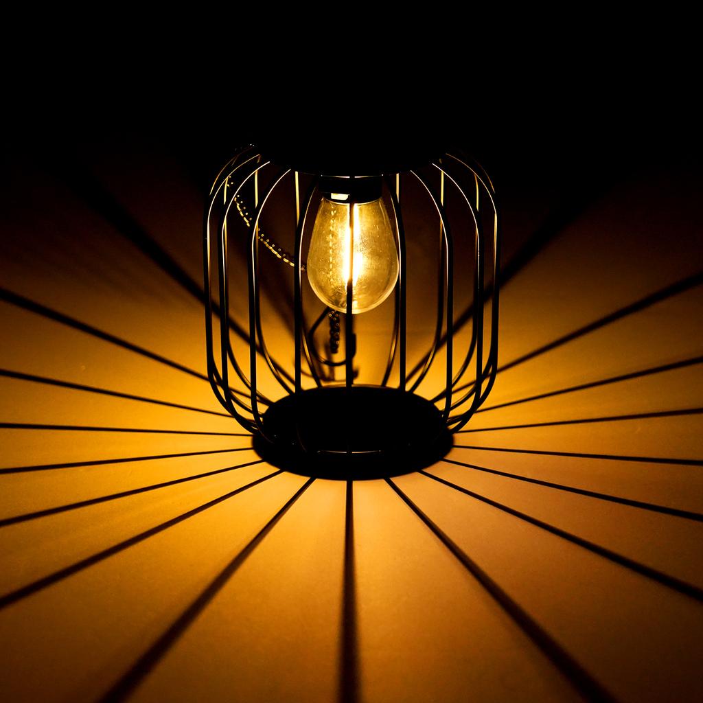 1 Pack Solarleuchten für den Außenbereich Hängende Solarlaterne Metall Solarleuchten Außen Wasserdicht Solar