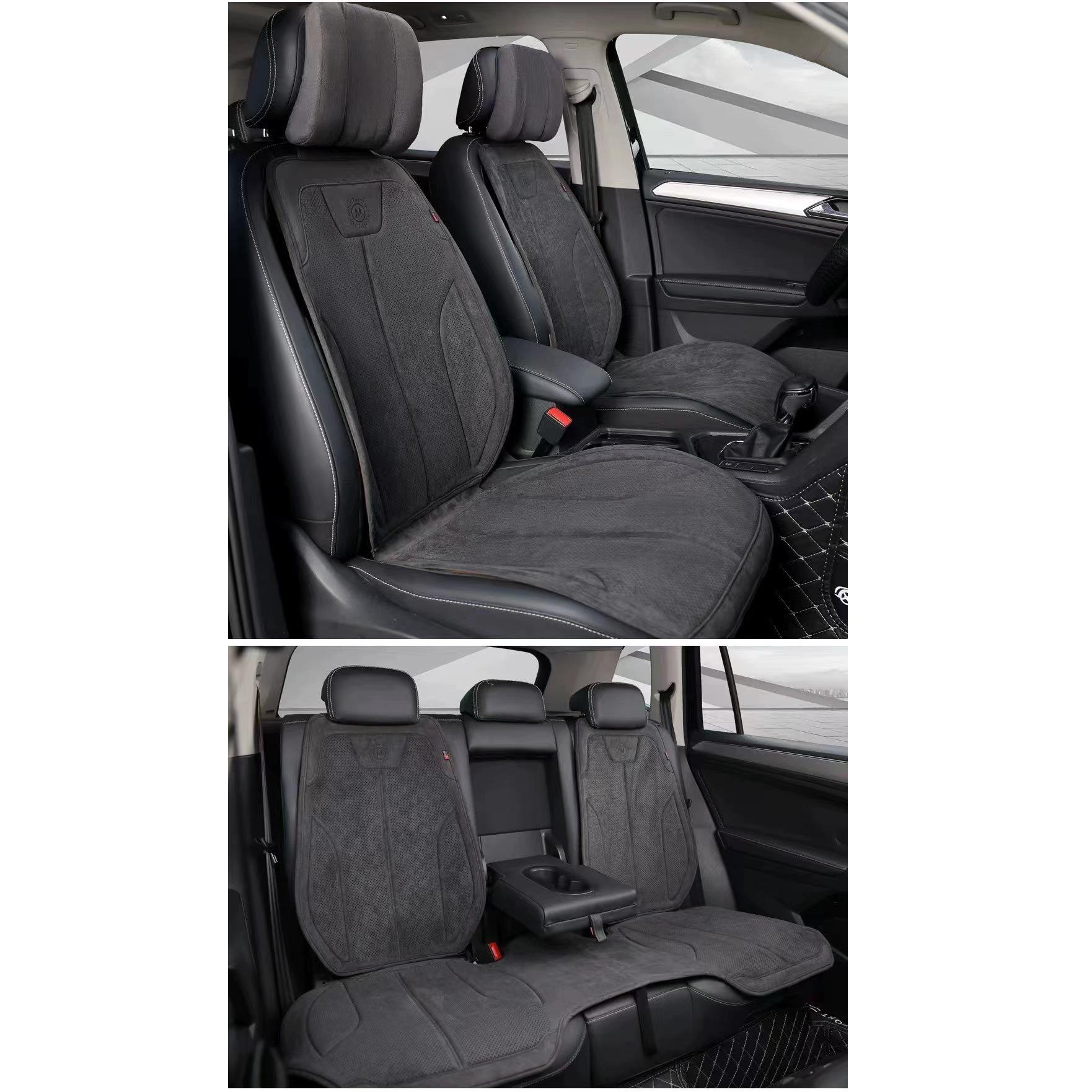 Universal All-Season Breathable Latex Car Seat Cushion Pair of Headrests