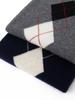 Retro British Diamond Pattern Sleeveless Cashmere Vest 