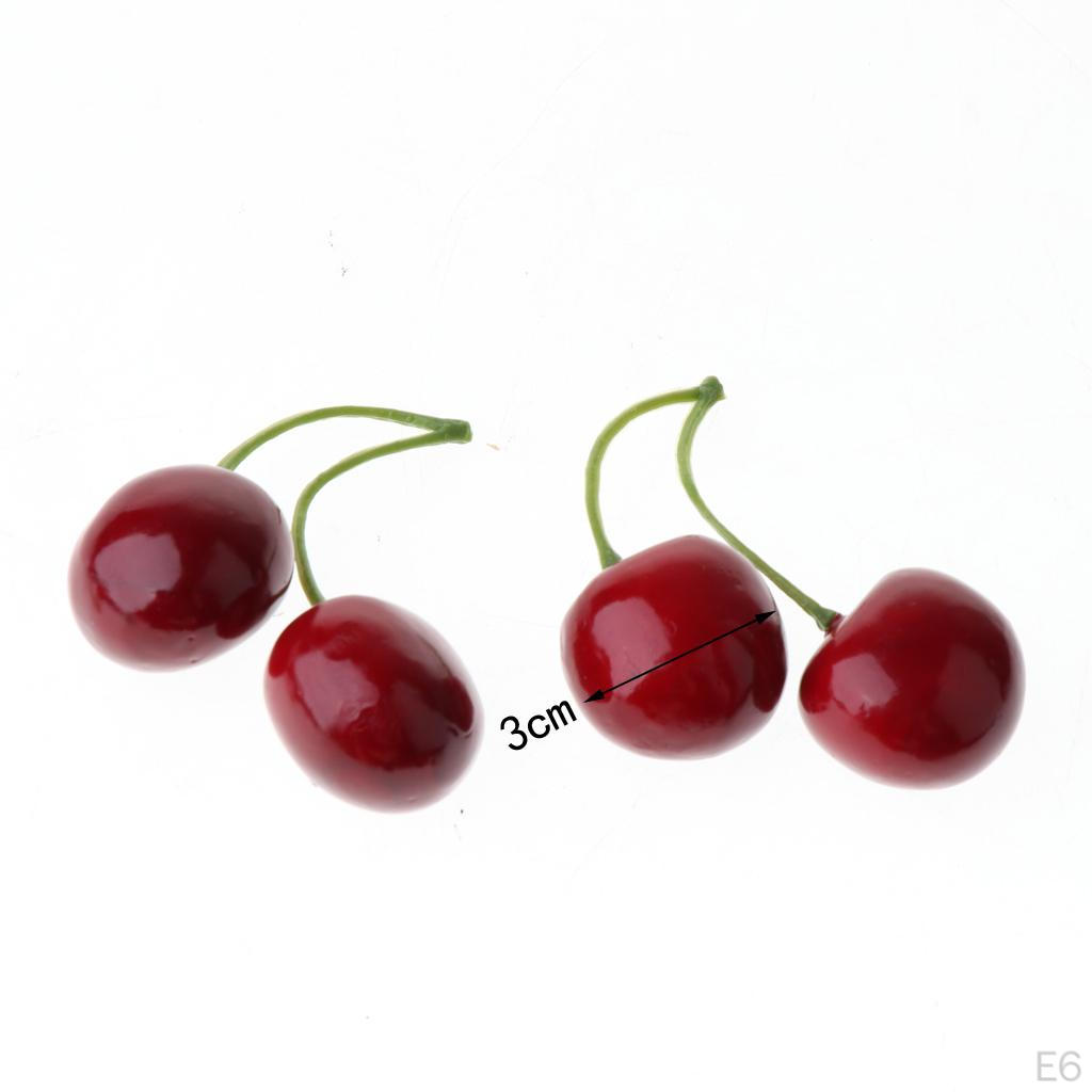 Cerejas Vermelhas Frutas Pedaços