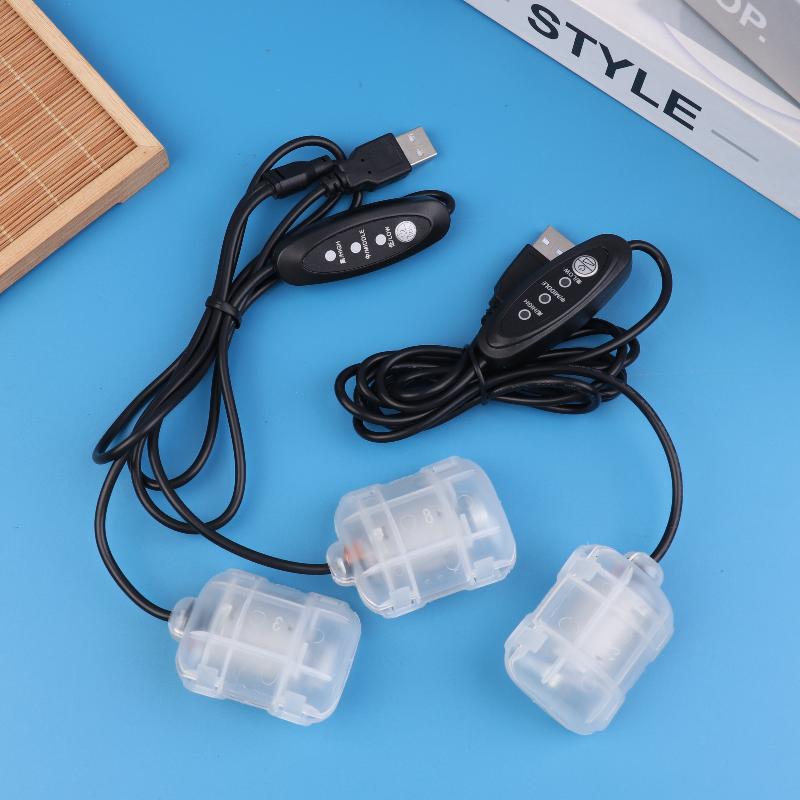Leiser & Langlebiger DC 5V 3-stufiger USB-Massage-Motor, Doppel-/ Einzelkopf Vibrationsmassagegerät für Kissen/ Polster/ Taille