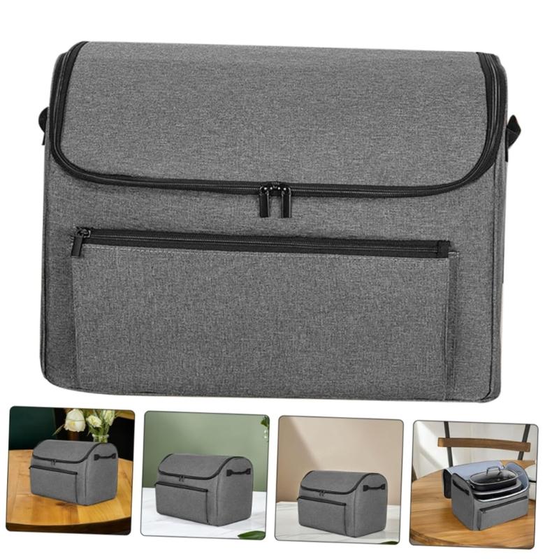 Practical Oversized Slow Cooker Organizers Case With Zippered Compartment and Padded Protective Lining Daily Use