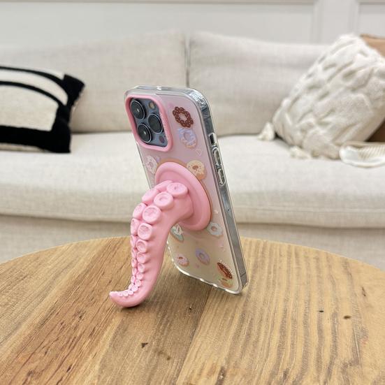 Yousheng Octopus Tentacle Phone Holder Magnetic 3D Claw Grip Phone Mount with Strong Suction Multi-Angle Desktop Stand for Car