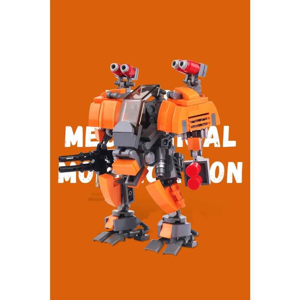 Uplink Mech Revamp Robot Model Building Blocks DIY Creative Design Combat Activity Mech Robot Assembling Bricks Toy Gift
