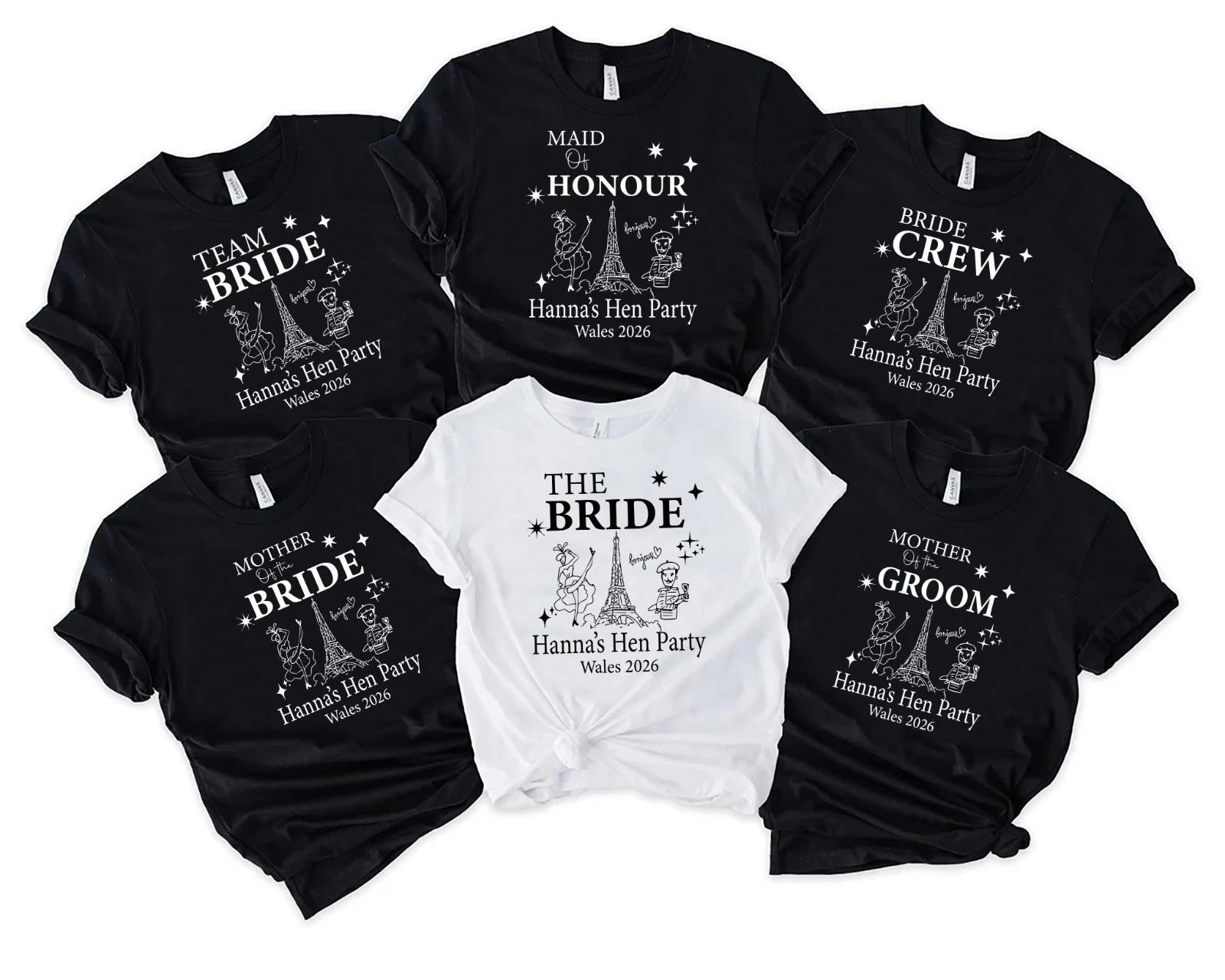 Hen Party T Shirts Hen Do Bride To Be Tribe Tops Personalised, Henna 4XL