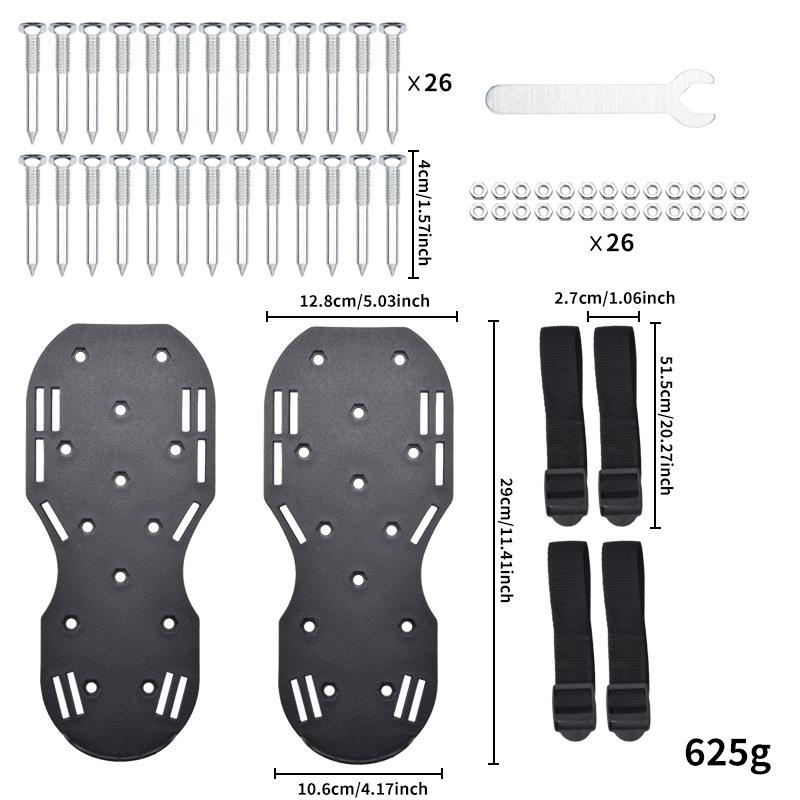 

1pair Lawn Punching Shoes For Lawns Courtyards Terraces Garden Lawns Portable Loosen Soil Shoes Gardening Accessories