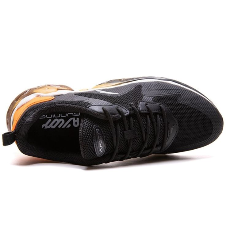Anta Running Series Jogging Shoes Men Shoes Black Orange Gold 112015508R-2