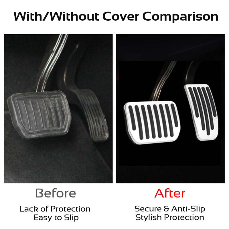 For Tesla Model 3 Y 2021-2025 Highland Juniper 2pcs Aluminum Alloy Brake Accelerator Foot Pedals Cover Car Accessories