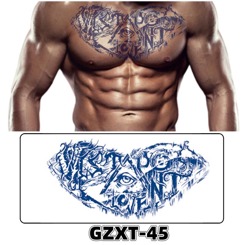 Waterproof Herbal Semi-Permanent Flower & Wings Sleeve Tattoo Sticker