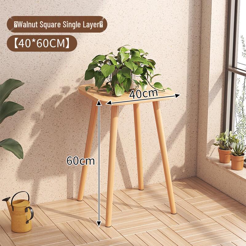 

Walnut Square Plant Stand Set (2-Pack)