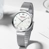 Curren 9067 Wasserdichte Quarz-Modeuhr für Damen mit Netzarmband