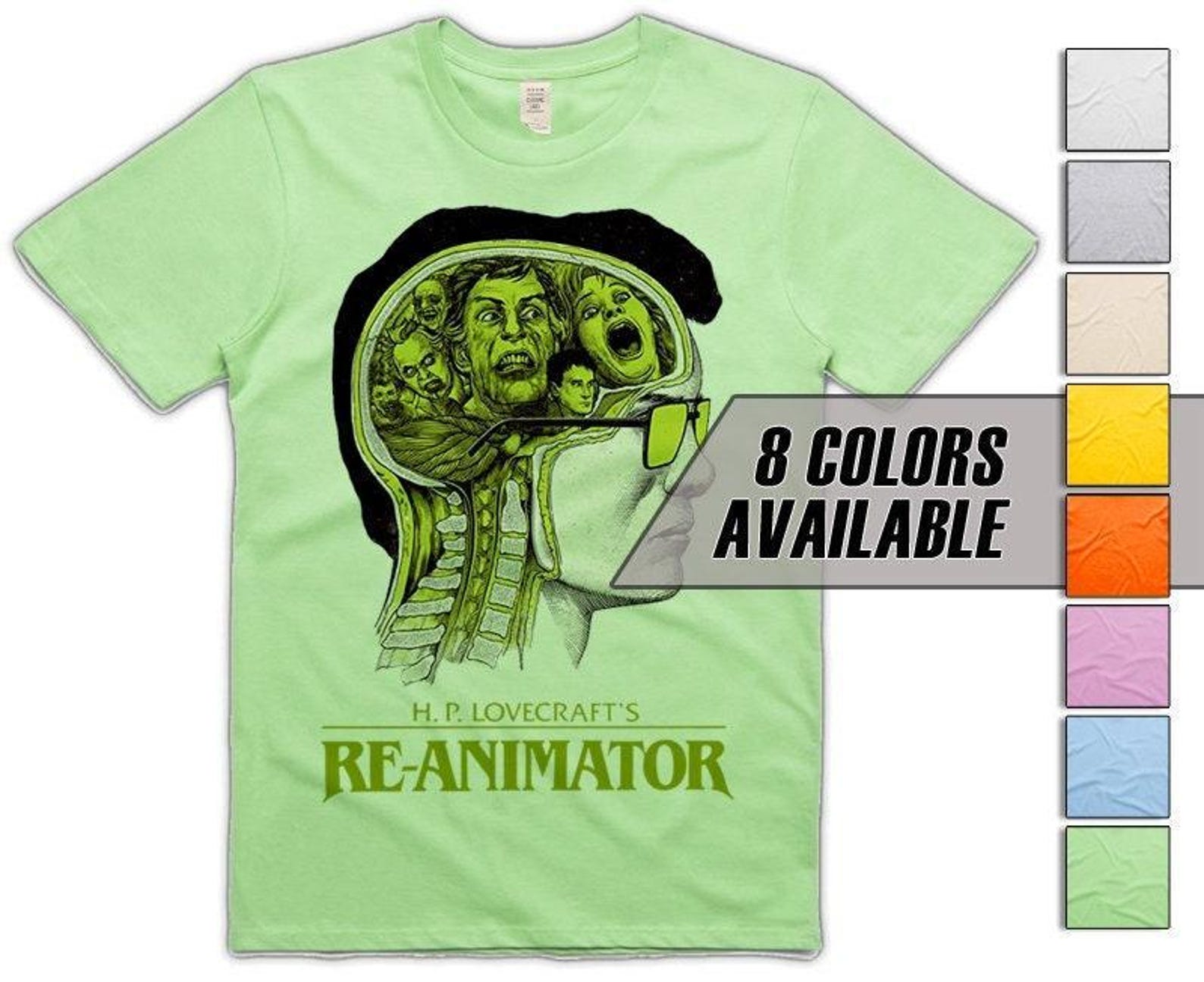 Re-animator V6 (Lovecraft) Men s T-Shirt all sizes S-5XL 8 Colors available L