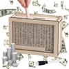 Wooden Piggy Bank 1000/2000/3000/5000/10000 Euro Money Box with Counter Cash Boxes Saving Goal and Numbers Boxes Alcancia