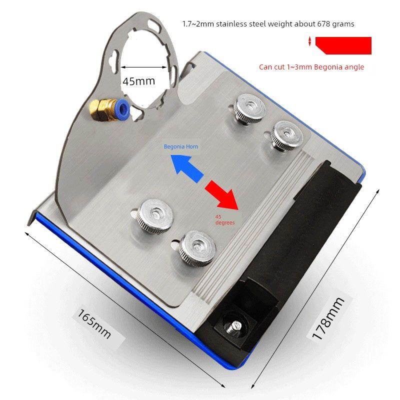 

Угловая шлифмашина Фаскорез Удобный гаджет 45 градусов Новое поступление Тип 100 Ручная мельница Нейтральный Высокая точность Угловой плиткорез для углов бегония Thickened stainless steel/chamferer