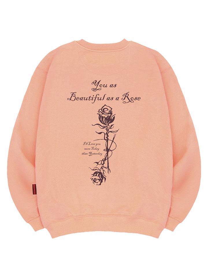 Ellamo Twin Rose Sweatshirt Unisex Big Size S~4Xl (Type A)