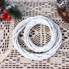 Party Xmas Hanging Ornament Vine Blank Rattan Ring Christmas Decoration Wicker Wreath White Garland