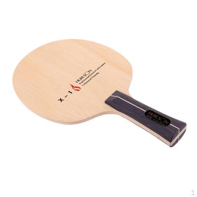 Compact Portable 5 Layers Wood Table Tennis Racket Long Handle Paddle