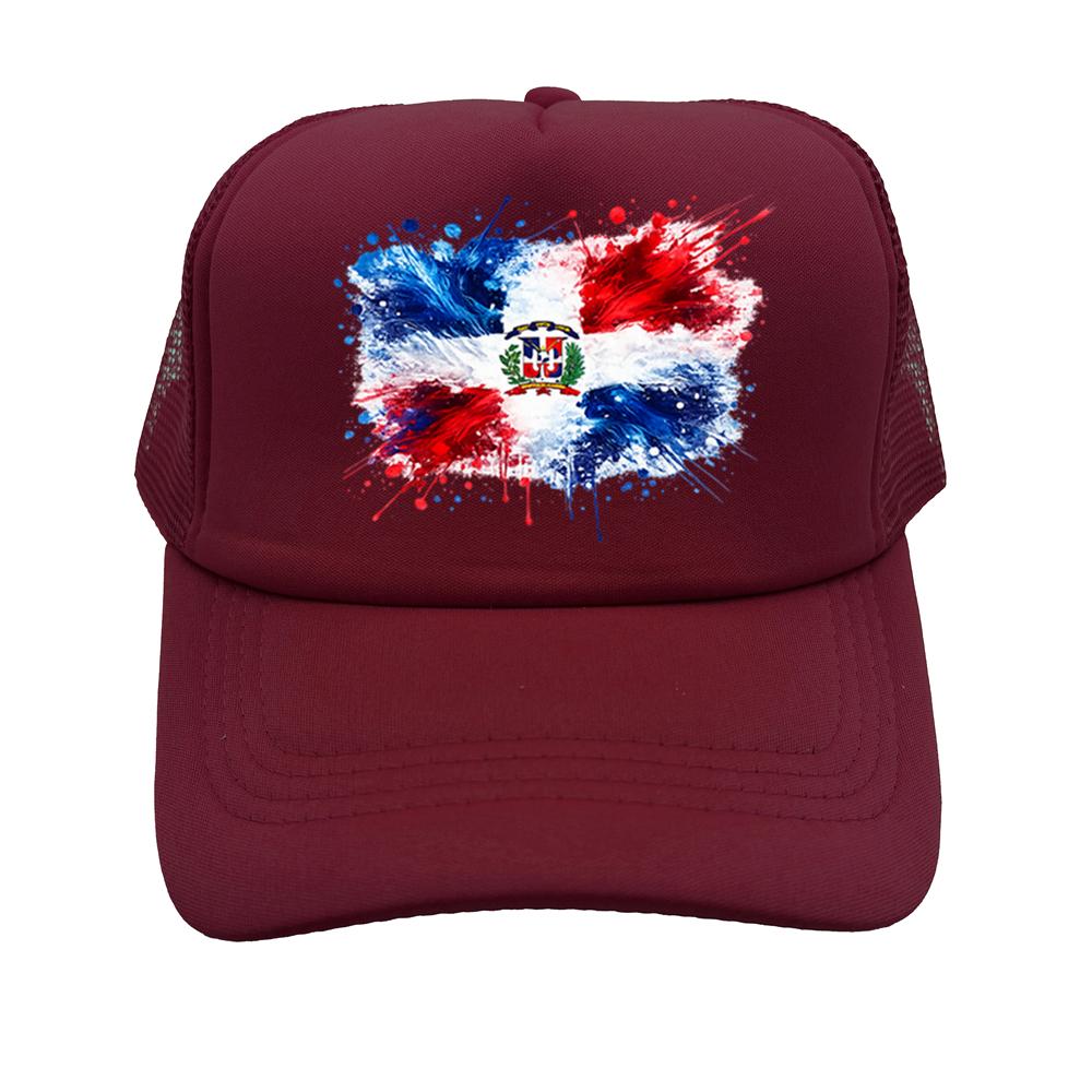 Dominican Republic Flag Baseball Cap Unisex Adjustable Mesh Hat Breathable DR Dominican Trucker Caps