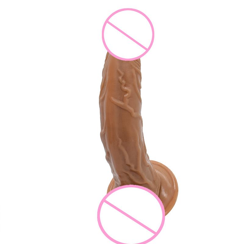 Upward Curved Dildo Sucker Female Simulation Dildo G-Spot Masturbation Fake Penis Male Anal Plugs