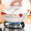 Silicone Pot Lid Holder Anti-spill Rack Heat-resistant Anti-Overflow Stoppers Pot Cover Lifter Holder Durable Kitchen Gadgets