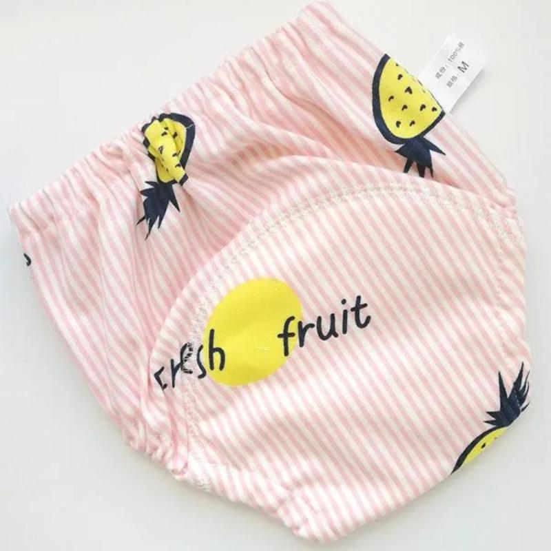 

6-слойные хлопковые штаны для приучения к горшку, тканевые подгузники, моющееся нижнее белье, детские сетчатые штаны S