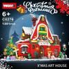 Woma Gingerbread Candy House with Lights - Christmas Building Blocks Set for Kids
