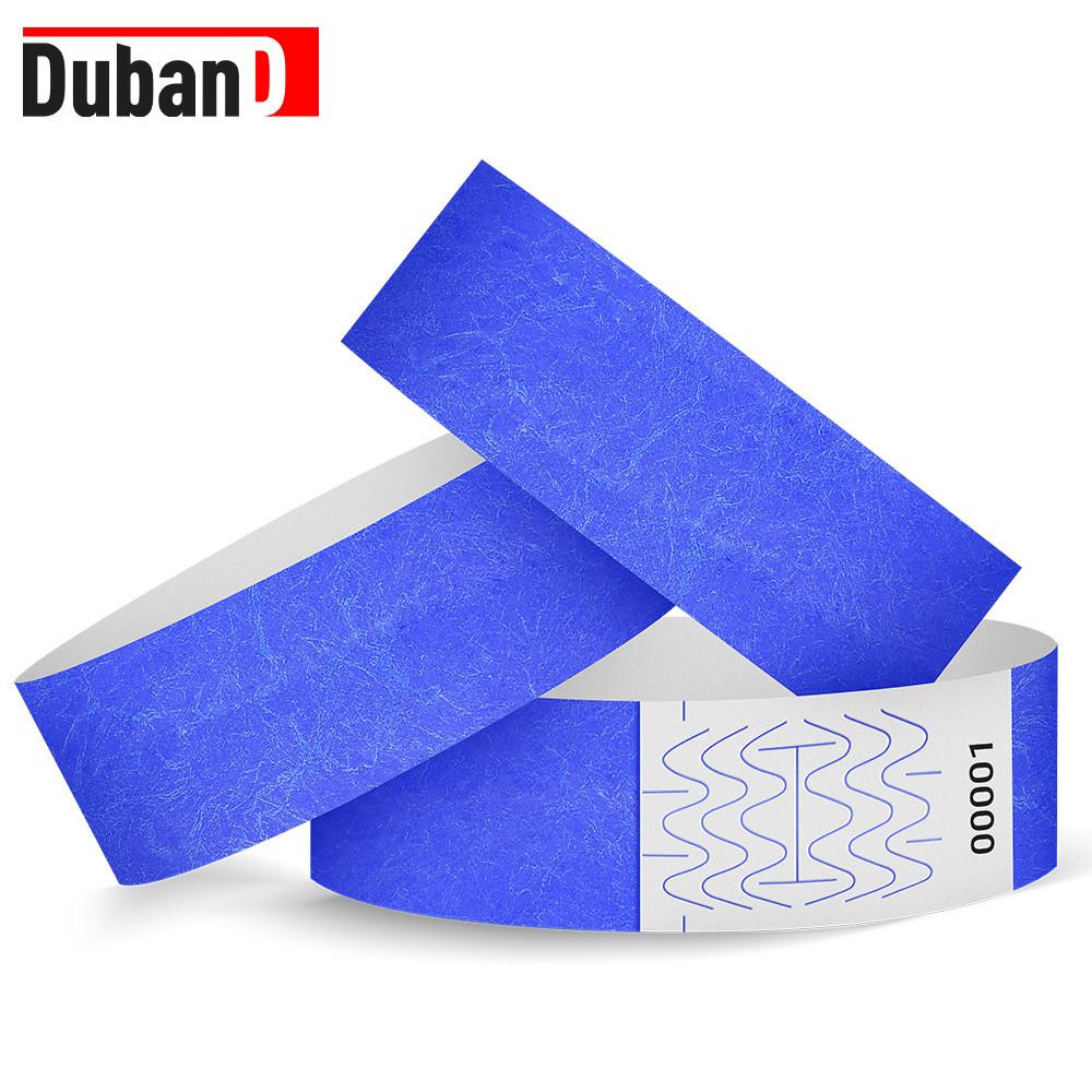 Waterproof Dupont Paper Wristbands With Uv Printing For Childrens Playground And Pool Access