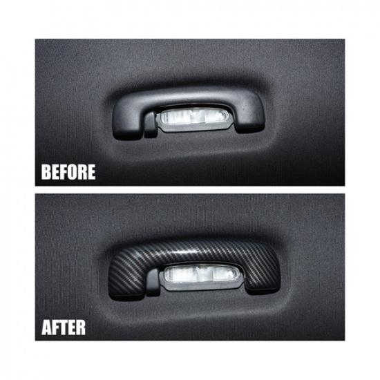 Top Roof Grab Bar Handle Cover Cover Trim Frame for Dodge Charger Carbon Fiber